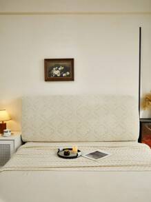 1 pieza Nueva Funda de cabecera de Jacquard, unicolor, alta elasticidad, evita daños de mascotas, suave y amigable con la piel, antideslizante y antipolvo conveniente, lavable a máquina, adecuado para todas las estaciones y ocasiones