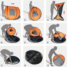 Tienda de campaña tipo domo impermeable de montaje rápido, para 2/4/6/8/10 personas, ideal para acampar, senderismo y actividades al aire libre, con bolsa de transporte; Tienda de campaña ligera para 2/3/4 personas, impermeable y a prueba de viento, ideal para exteriores, senderismo, acampar, montañismo y viajar; Tienda de campaña instantánea impermeable y portátil para 2 personas, para acampar