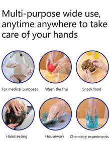 100pcs/Pack Disposable Gloves, Outdoor Catering, Baking, Beauty Salon, Cleaning, Kitchen, Sanitary PE Gloves, Transparent Protective Gloves, Suitable For Household, Restaurant, Street Stall, Salon