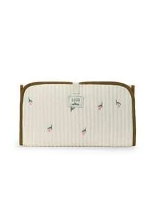 1pc Baby Urinary Pad With Embroidered Bear Design, Multifunctional, Foldable, Waterproof, Leakage-Proof, Lightweight And Compact For Traveling - Beige - View 10