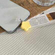 New Cute 3D Star Shaped Dust Plug, Cartoon Phone Dust Plug, Fits Apple 16 Charging Port, Type-C Interface, Universal Pendant, Suitable As Friend/Girlfriend Gift, Anti-Lost - Multicolor - View 10