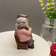 欧式田园老年夫妻情人节结婚周年纪念礼物家居客厅树脂摆件 - 多色1 - 查看 6