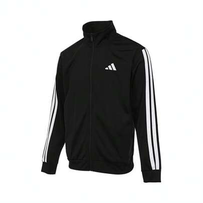 Adidas Men's Lightweight Sports TRICOT REGULAR TRACK JACKET, Stand Collar Casual Sports Jacket JI8816