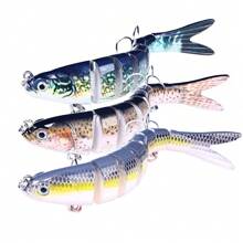 Hengjia 3pcs/Set Sinking Multi-Jointed Minnow Lure 13.7cm 27g Slow Sinking Bionic Fish Swim Lure With Bass Triple Hook, Carp Fishing Tackle, Hard Bait - Multicolor - View 5
