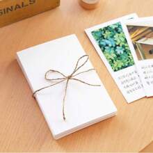 50 peças Cartões Rígidos em Branco para DIY, Pintados à Mão, Grafite, Cartão Postal Manuscrito, Cartão de Felicitações, Cartão de Mensagem Mais Cartão Preto Grosso, Cartão de Papel com Vaca, Natal