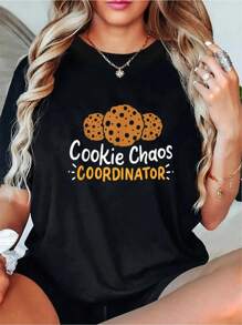 100% Cotton Cookie Costume For - Cookie Gifts For Adults T-Shirt.
