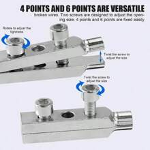 Faucet Angle Valve Broken Wire Remover Broken Screw Extractor Set Universal Remover For 4 And 6 Minute Pipe Thread Removal Tool - Silver - View 10