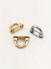 4pcs Adjustable Arch Buckles, Suitable For Handbags And Straps - Adjustable Chain Buckles, Applicable For Luggage And Fashion Accessories, Bag Clasps, Wallet Hardware Hanging Connectors With D-Ring, Detachable, DIY Wallet Making - Multicolor - View 5