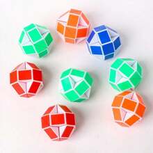 1/3/10/20 قطعة لعبة لغز الثعبان القابل للطي، لعبة تخفيف الضغط، هدية لحفلات عيد الميلاد، هدايا للأعياد، استضافة الضيوف، أكياس هدايا، حشو الجوارب (ألوان عشوائية) - متعدد الألوان - مشاهدة 12