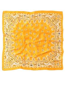 1条女士2026春夏时尚佩斯利印花70*70厘米方巾头巾，时尚简约，休闲百搭，适合日常佩戴，四季皆宜。 - 彩色 - 查看 10