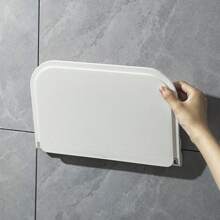 1 件可折叠浴室壁挂式毛巾架，防锈免钻毛巾架淋浴架家居浴室装饰 - 白色 - 查看 5