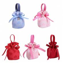 6 件装手提袋形状糖果袋婚礼糖果包装盒生日婚礼节日派对用品小礼品袋 - 彩色 - 查看 4