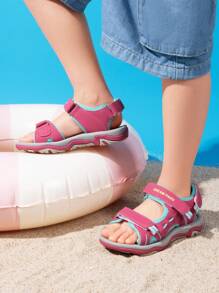 Boys Girls Fashion Athletic Summer Sports Sandals(Toddler/Little Kid/Big Kid) - 玫瑰紅 - 查看 2