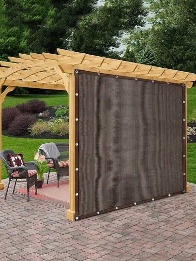 1PC Gazebo Sunshade, Shade Cloth, Privacy Screen With Reinforced Grommets For Outdoor, Patio, Garden, Gazebo, Canopy, Pet House, Plant Planting