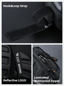 Bolsa de sillín de cáscara dura para bicicleta WEST BIKING de 1.8L - Bolsa de montar para bicicleta de ruta y de montaña - Accesorios de bicicleta bolsa de cola - Negro - Ver 11