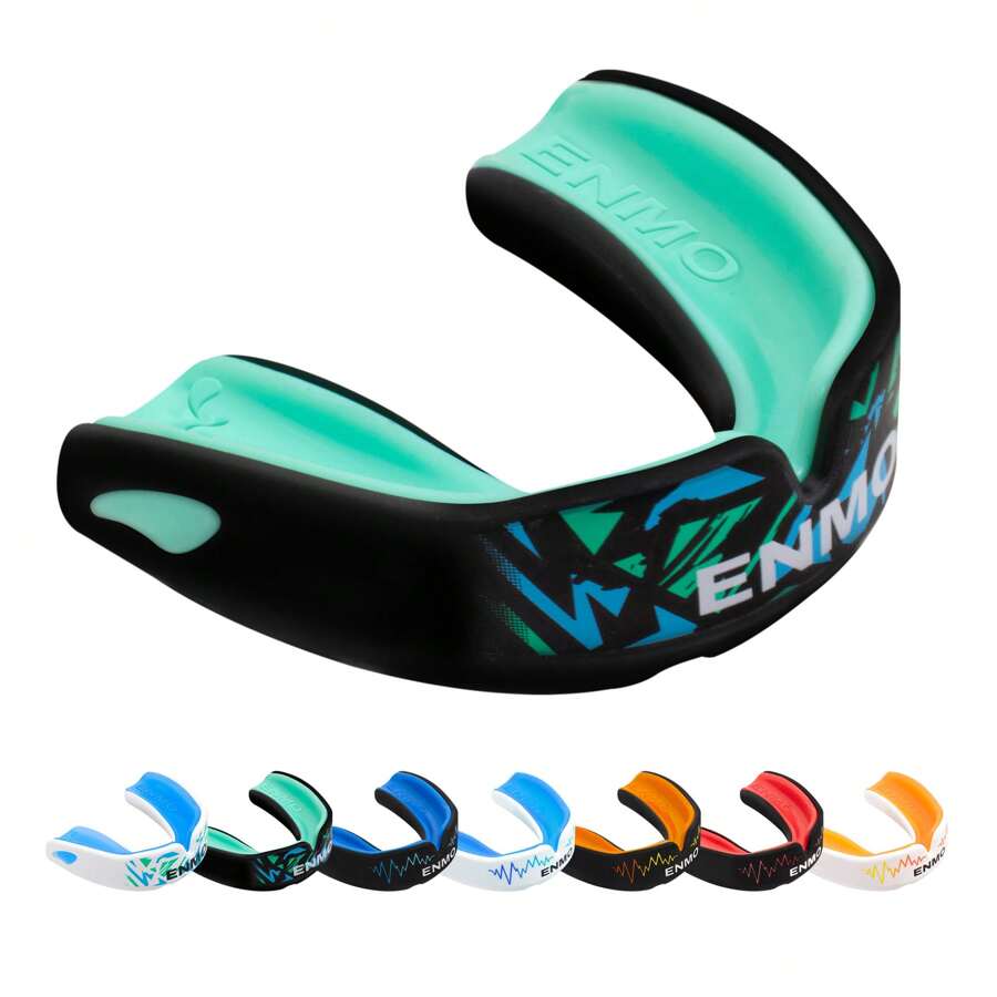 Enmo Maxilla Pro Mouthguard - Adult, Fusion Black/Mint - Mint Green - View 1