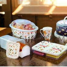 Bread Holder Cake With Lid Plastic Kitchen - Jaspeado - Ver 5