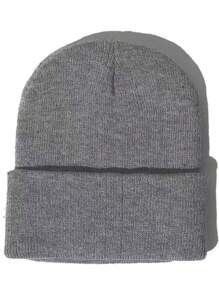 MilyModa Winter Hat, Cold Cap, Without Embroidery For Adults, Beret Cap - 灰色 - 查看 1