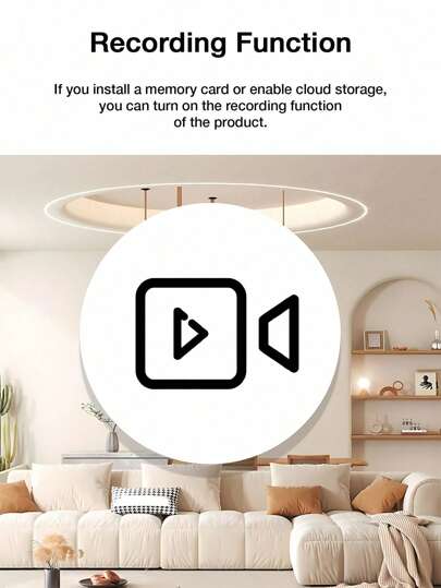 GENAI 1/2/ Home Security Camera 720P WiFi Nanny Cam Night Vision, Motion Detection, Indoor Outdoor Pet Monitoring Compact Discreet (Support 2.4GWIFl Only) view 7