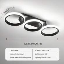 1 件装现代 LED 吸顶灯家居装饰灯具简约吸顶灯装饰灯具极简主义奢华家居装饰冷白/暖白黑铝吸顶灯带 LED 白光/暖光适用于客厅卧室儿童房餐厅走廊灯过道餐厅咖啡店农舍现代办公室入口房间装饰灯具 - 彩色 - 查看 15