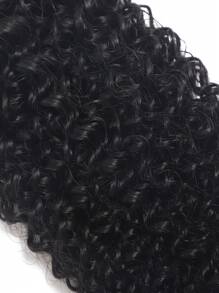 Kinky Curly 1 Piece Clip In Human Hair Extensions Human Hair Clip In Human Hair Extensions Natural Black Remy Hair For Women - SNatural - View 11
