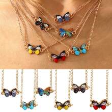 6pcs Minimalist Heart & Moon Pearl Pendant Necklace Set For Women, Great For Holiday, Party, Date, Daily Wear, Gift-Giving (Random Greeting Card Included) - Yellow Gold - View 11