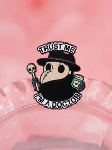 1pc Funny Doctor Badge: Trust Me, I'm A Doctor! Pin For Clothes Bag Charm School