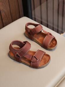 2025 Summer New Kids Shoes, Boys Casual Versatile Beach Sandals, Girls Woven Strap Minimalist Open Toe Sandals