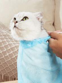 Bolsa de limpieza para gatos, herramientas de belleza para mascotas, suministros de limpieza para mascotas, bolsa de ducha resistente a rasguños y mordeduras