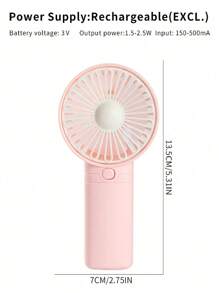 Portable Handheld Mini Fan | Single Speed Personal Cooling, AAA Battery Powered Travel/Outdoor/Commute Compact Fan, Lightweight, Can Be Clipped On Instantly (Child-Friendly, Can Be Given As Gifts Anytime, Batteries Not Included),Spring Summer Picks,Brides Maid Gifts,Room,Bedroom Decor,Beach,Travel,For Men,For Women,Vacation,Cute Stuff - Multicolor - View 6