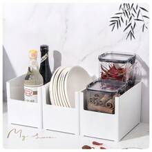 Japanese Style Plastic Storage Containers, Kitchen, Bathroom, Countertop, Makeup, Medicine Organizer Baskets Gifts Women Girls