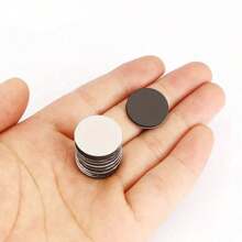 50pcs Rubber Magnets Round Soft Magnetic Stickers Self-Adhesive DIY Fridge Magnets Blackboard Craft Magnets - Black - View 5