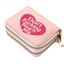 Women Multipurpose Small Card Holder Organ Type Clutch Bag Double Zipper Wallet PU Leather Coin Purse For Women Wallet Mini Wallet Purse Wallet Small Wallet