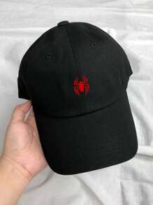 1 Stück verstellbare lässige Baseball Kappe für Männer mit Spinne Grafik Aufdruck, geeignet für den täglichen Gebrauch