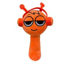 Peluche Sprunki naranja Oren peluche suave infantil juguete decorativo y coleccionable ideal para regalos colección de animales y decoración de habitación textura acogedora para niños y bebés - Naranja - Ver 2
