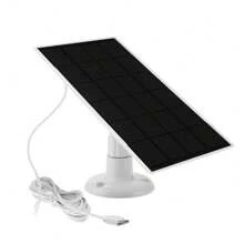 4W 5V Solar Panel Charger For USB Power Interface CCTV Camera Security Cam Battery Outdoor IP65 Waterproof, Easy To Install - White - View 3