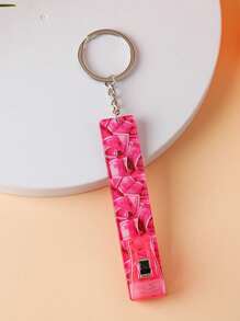 1 Pc Ladies Spike Card Holder Anti-Touch, ATM Contactless Card Grabber Keychain Pendant Functional Women Bag Pendant Accessories, Different Patterns, Pointed Credit Card Grabber, Acrylic Debit Card Bank Card Puller Keychain, DIY Keychain Bag Pendant For Girls Women Cute Plastic Atm Card Holder