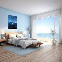 Images incroyables des phares de la nuit. Grande peinture murale encadrée en bois, décoration d'intérieur, peinture à l'huile - Chambre, salle de bain, salon, bureau, cuisine, cadeaux de Noël - 1 pièce