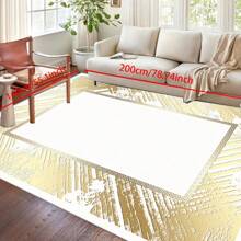 [Crystal Fleece 700g/㎡ Dotted Bottom 5mm Thickness] European-Style Living Room Bedroom Carpet, Washable, Non-Slip, Stain-Resistant Backing, Suitable For Bedroom, Dining Room, Kitchen, Office, Entrance, Living Room, Farmhouse Decoration, Indoor & Outdoor