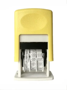 Small Adjustable Date Stamp, Manually Adjustable Year/Month/Date, Self-Inking Printer For Production Date, No Ink Included (Requires Separate Ink), Roller Stamp For Calendar Date, Production Date Number,Back To School,School Supplies