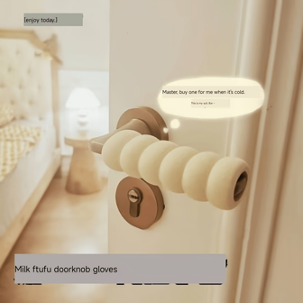 1 pieza Cubierta para manija de puerta, protector anticongelante para manos en invierno, cubierta anticalor para perilla de puerta en verano