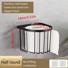 1 件免钻浴室置物架，壁挂式淋浴架，铝制三角形收纳架，家居浴室装饰