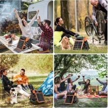 Ventilador solar de 5200mAh, ventilador de camping con panel solar, ventilador portátil para exteriores, linterna LED, ventilador silencioso con batería para picnic, barbacoa, pesca, viaje