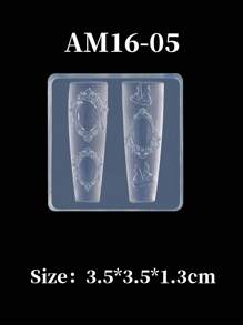 klimonla 1 件 2025 新款 3D 硅胶美甲模具 | 耐热可重复使用 DIY 印章工具，适用于凝胶/树脂/水晶设计、美甲用品、美甲工具、美甲工具、返校、指甲、按压指甲的美甲工具