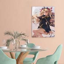 Framed Fate Anime Poster Japanese Lancer Ereshkigal Artworks Canvas Poster Room Aesthetic Wall Art Prints Home Modern Decor Gifts Framed