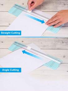 1 Máy cắt thủ công cầm tay, có chức năng bảo vệ an toàn tự động, thích hợp để cắt ảnh thần tượng, thay đổi kích thước, làm sổ lưu niệm, phiếu giảm giá, nhãn và thiệp - Nhiều màu - Xem 8