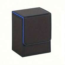 1pc - High End Stacked Card Vertical Storage Box High End PU Multi-Color Fabric Board Game 100 Card Capacity Card Storage Box Card Game Storage Stacked Storage Box Storage Bag