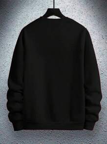 Unisex Crew Neck Sweatshirt For Women And Men Flannel Coat Cold Weather Sweatshirt Cotton Sweater Paris Dream Maker (FRONT) - màu đen - Xem 3
