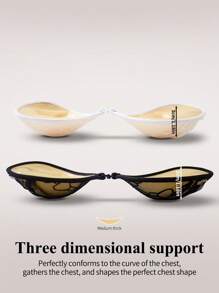 性感蕾丝花瓣文胸隐形无肩带硅胶丰胸带文胸女士 - 彩色 - 查看 4