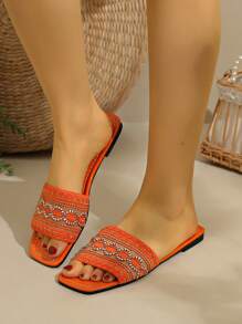 Women's Fashion Flat Strap Sandals, Sexy And Elegant Flat Sandals For Ladies